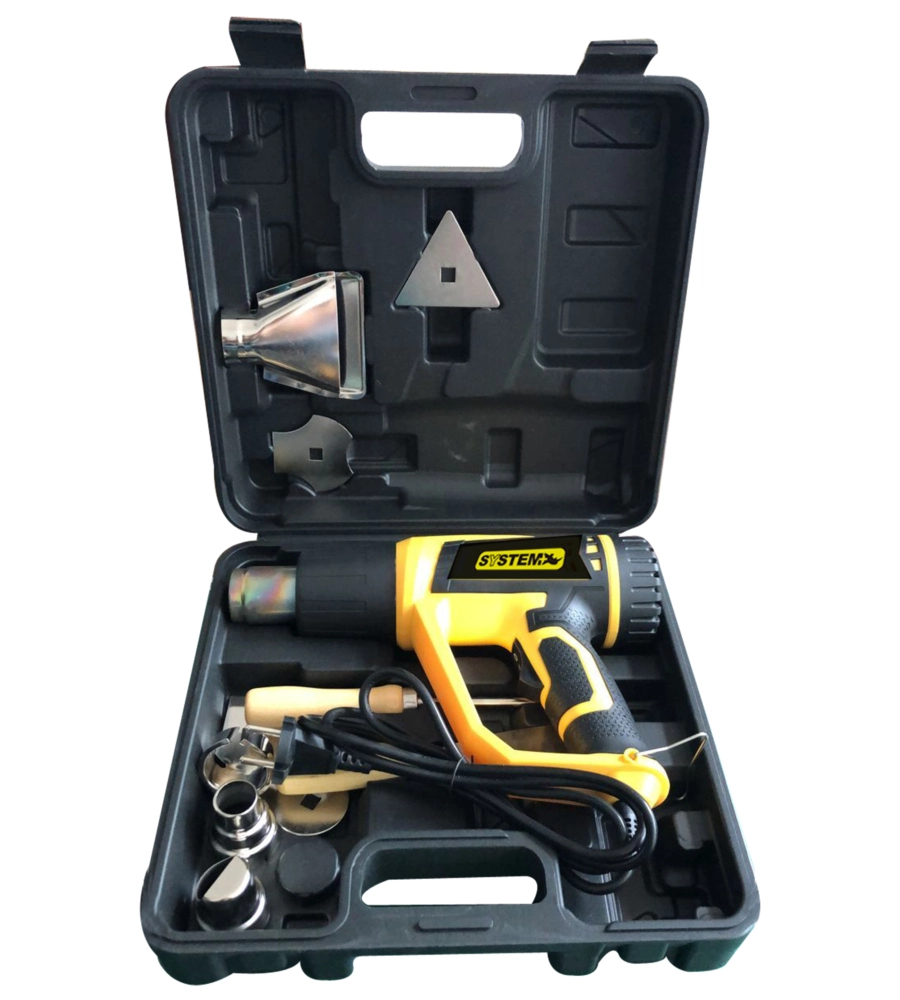 PISTOLA TERMICA IN VALIGETTA CON KIT ACCESSORI